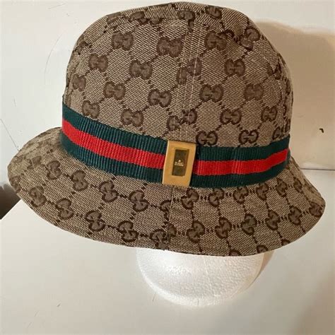 gucci hat band|authentic gucci bucket hat.